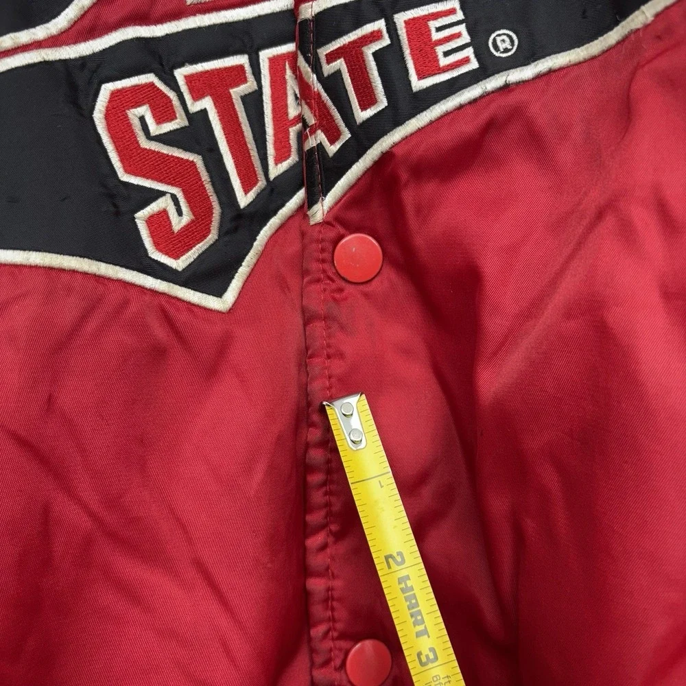 Vintage Ohio State Jacket Mens Medium Varsity Spellout OSU Puffer Buckeyes 90s